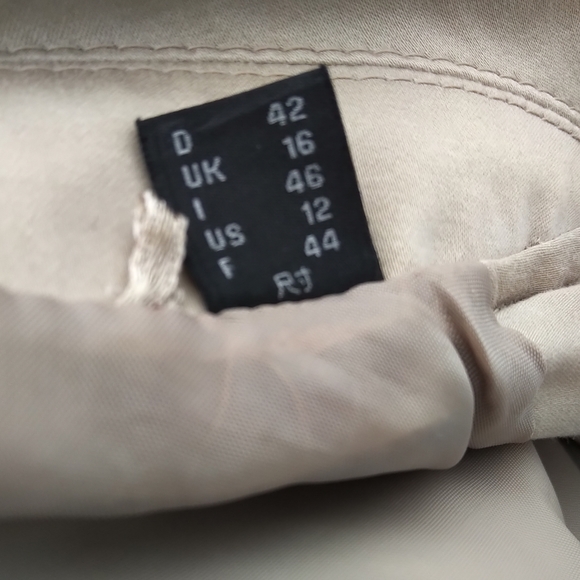 Esprit Size 12 Tan Trench *has spots* - Picture 9 of 16